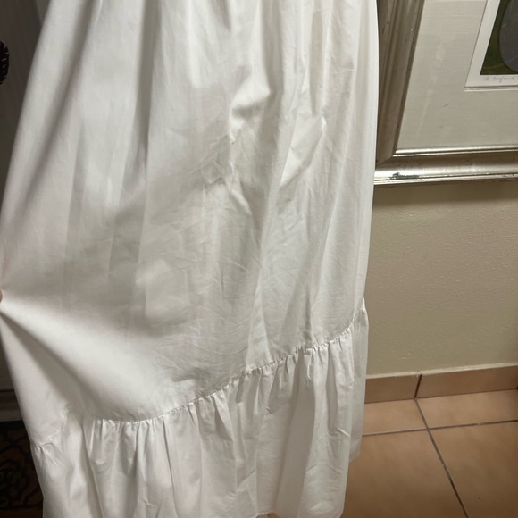 AQUA WHITE DRESS SIZE M 100% cotton. - Picture 11 of 16